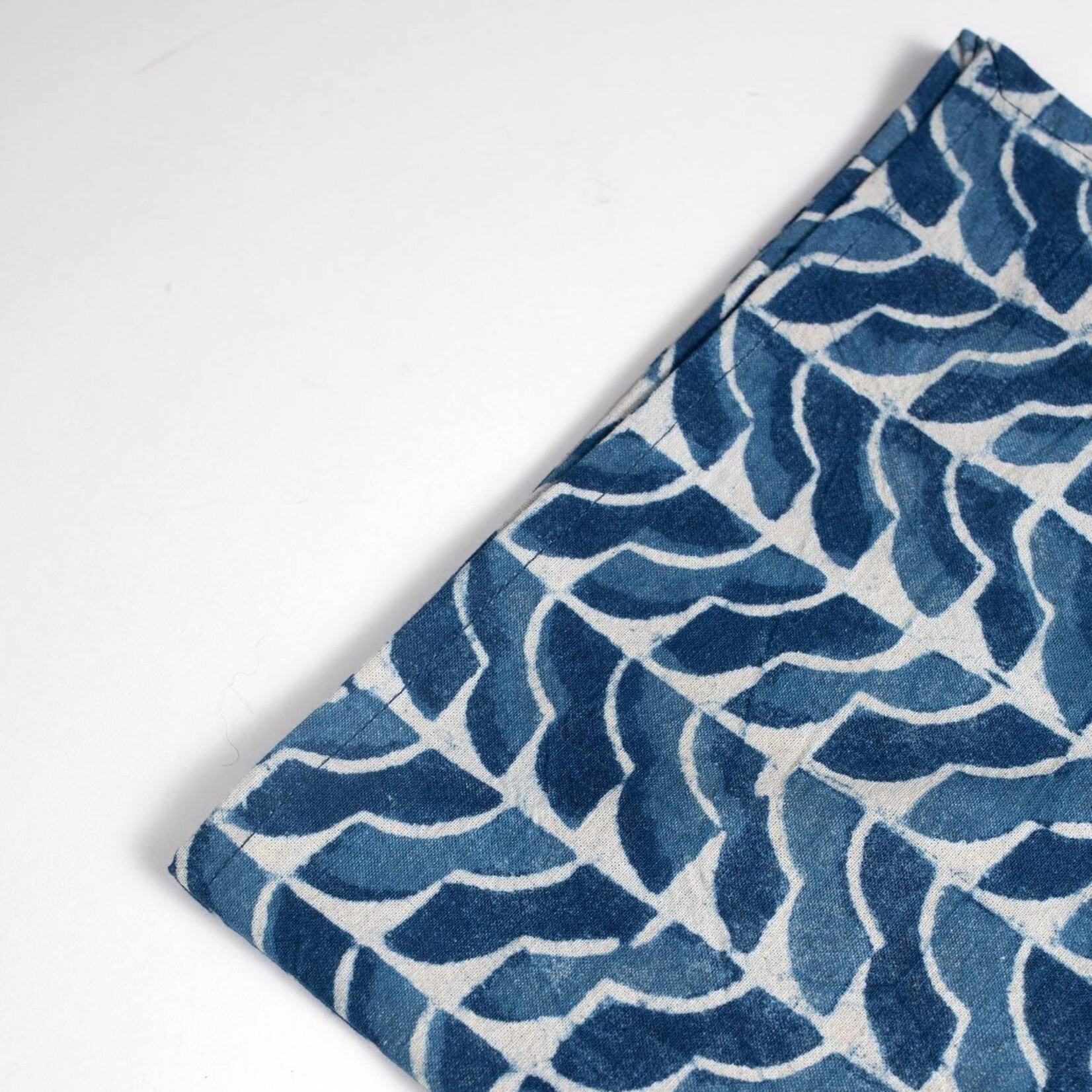 India Napkin Uniform Geo Pattern M/4 Cttn 20Sq