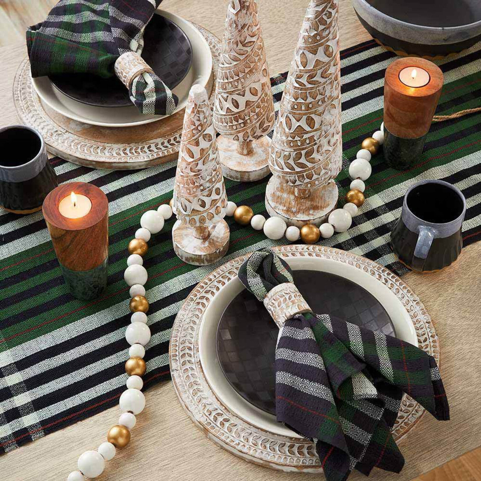 Bangladesh Napkin Woodland Plaid