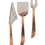 India Servers F/Cheese Set/3 Hammered Mtl 7.5L