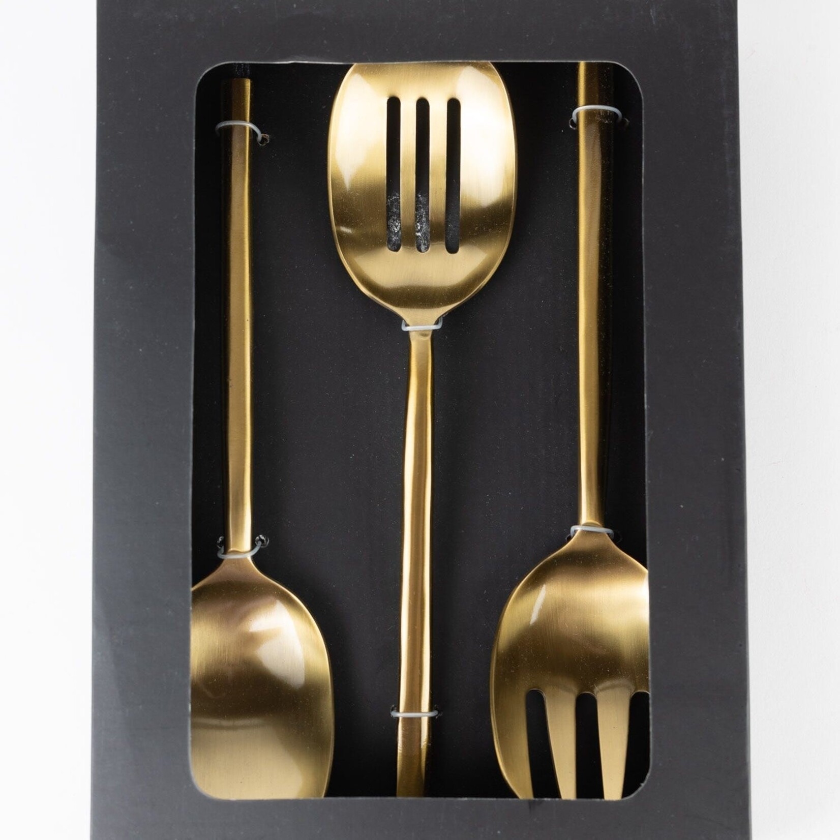 India Utensils sundown set/3 w/box smooth brass 10 br
