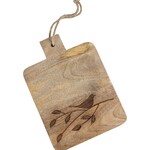 India Serving Board Bird/Branch Mango Wood 8.5Lx6 Nat