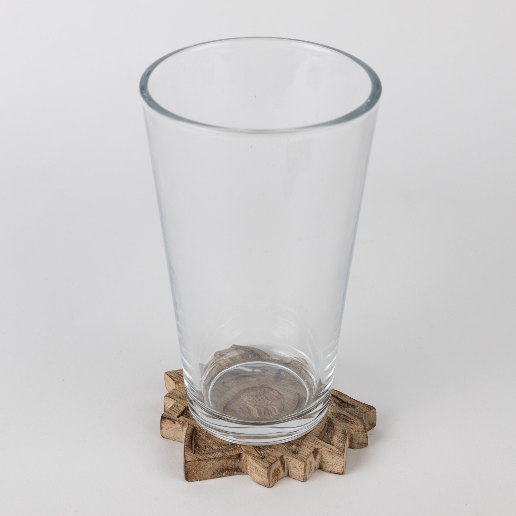 India Coasters S/4 Lotus Blossom Wood 4D Natural