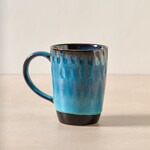 Vietnam Mug Drip Ombre Textiru F/14Oz Cer 3.5Dx5H Blu/Blk