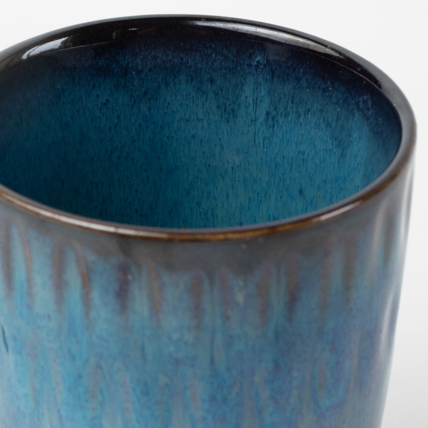 Vietnam Mug Drip Ombre Textiru F/14Oz Cer 3.5Dx5H Blu/Blk