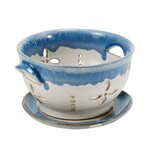 Nepal Colander Drip Glz Cer 6D Crm/Blu