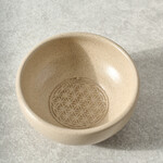 Nepal Bowl Dipping Flower Of Life M/2 Ceramic 3.5D Tan