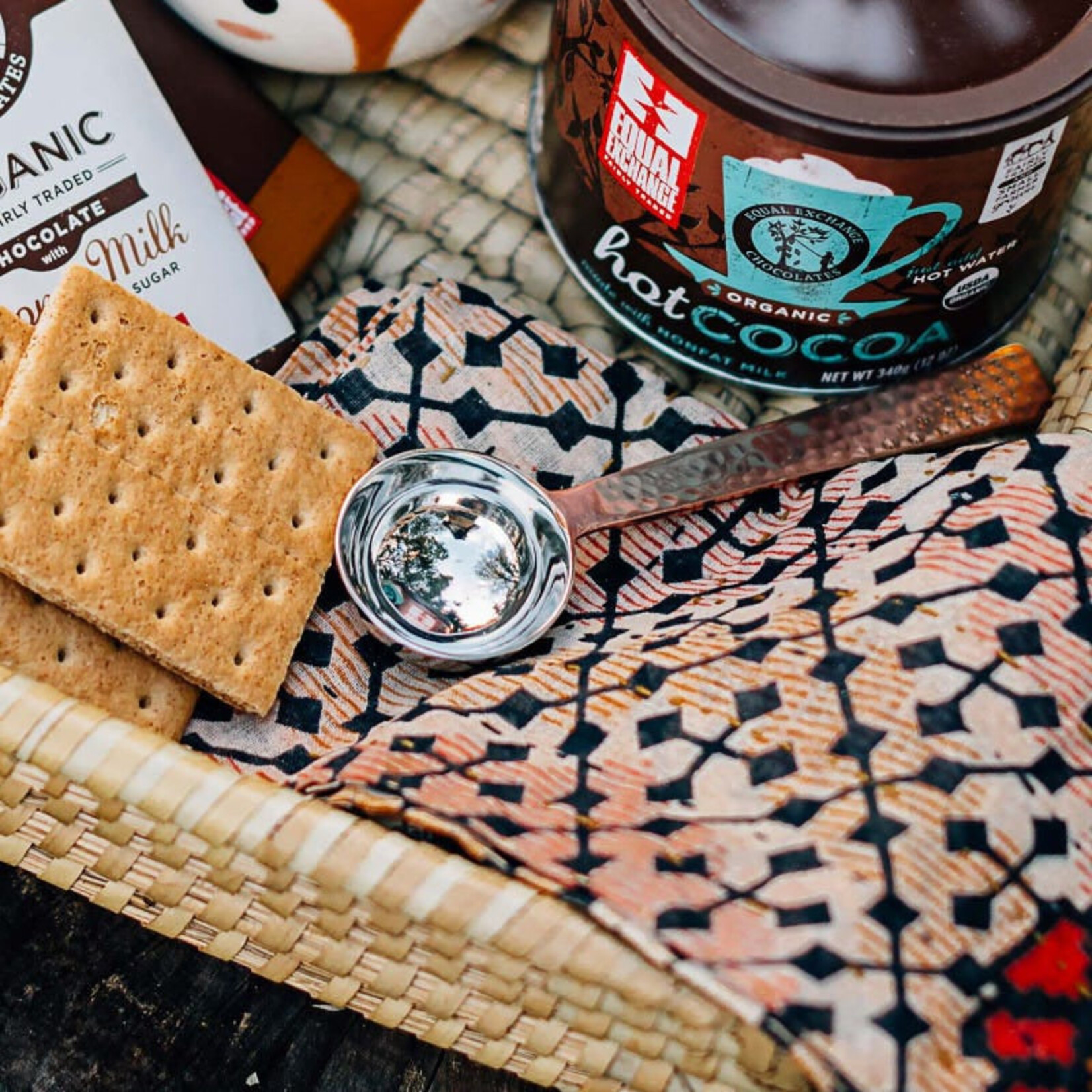 India Scoop F/Coffee M/3 Metal 5.75L Copper/Si