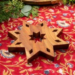 India Trivet Guiding Star Tun Wood 8D Brown