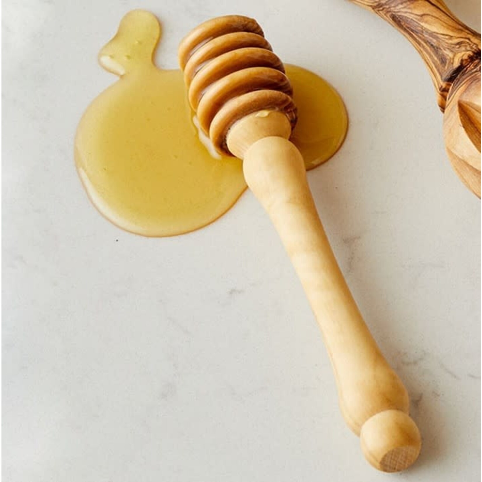 West Bank Wooden Honey Dipper Olive Wood