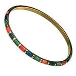 India Bangle Brass M/5 Dyed Bone Assorted Colo