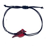 Colombia Bracelet Cardinal M/2 Gourd/Acrylic Adj Red/Blk