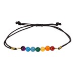 Colombia Bracelet 7 Vibes 7 Stones/Cord Black/Mul