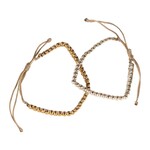 Nepal Bracelets Soul Sisters Set/2 Mtl/Nylon S