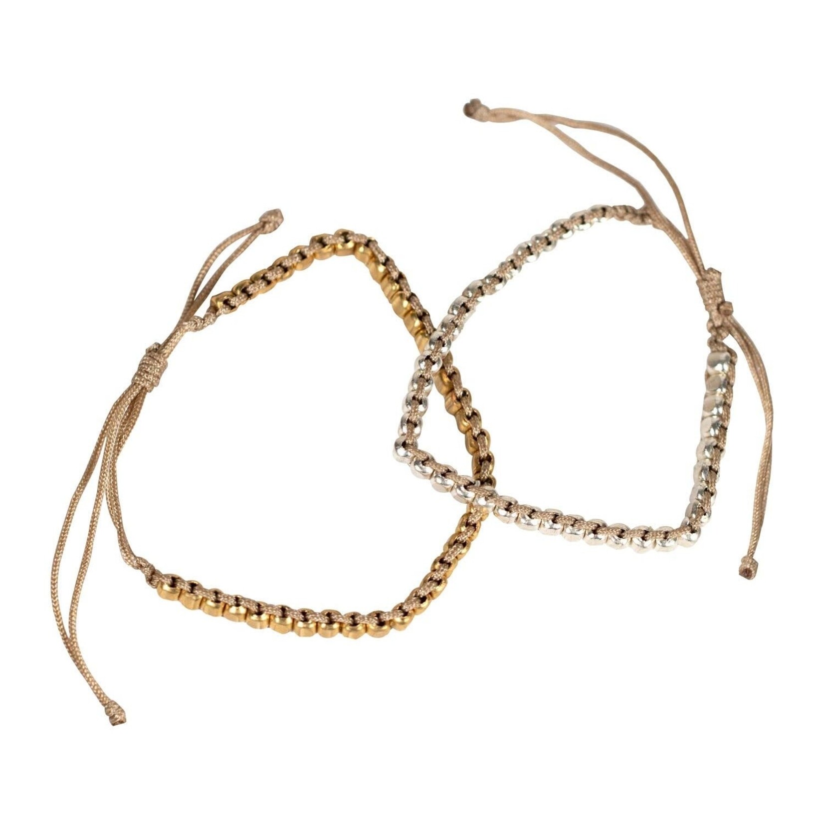 Nepal Bracelets Soul Sisters Set/2 Mtl/Nylon S