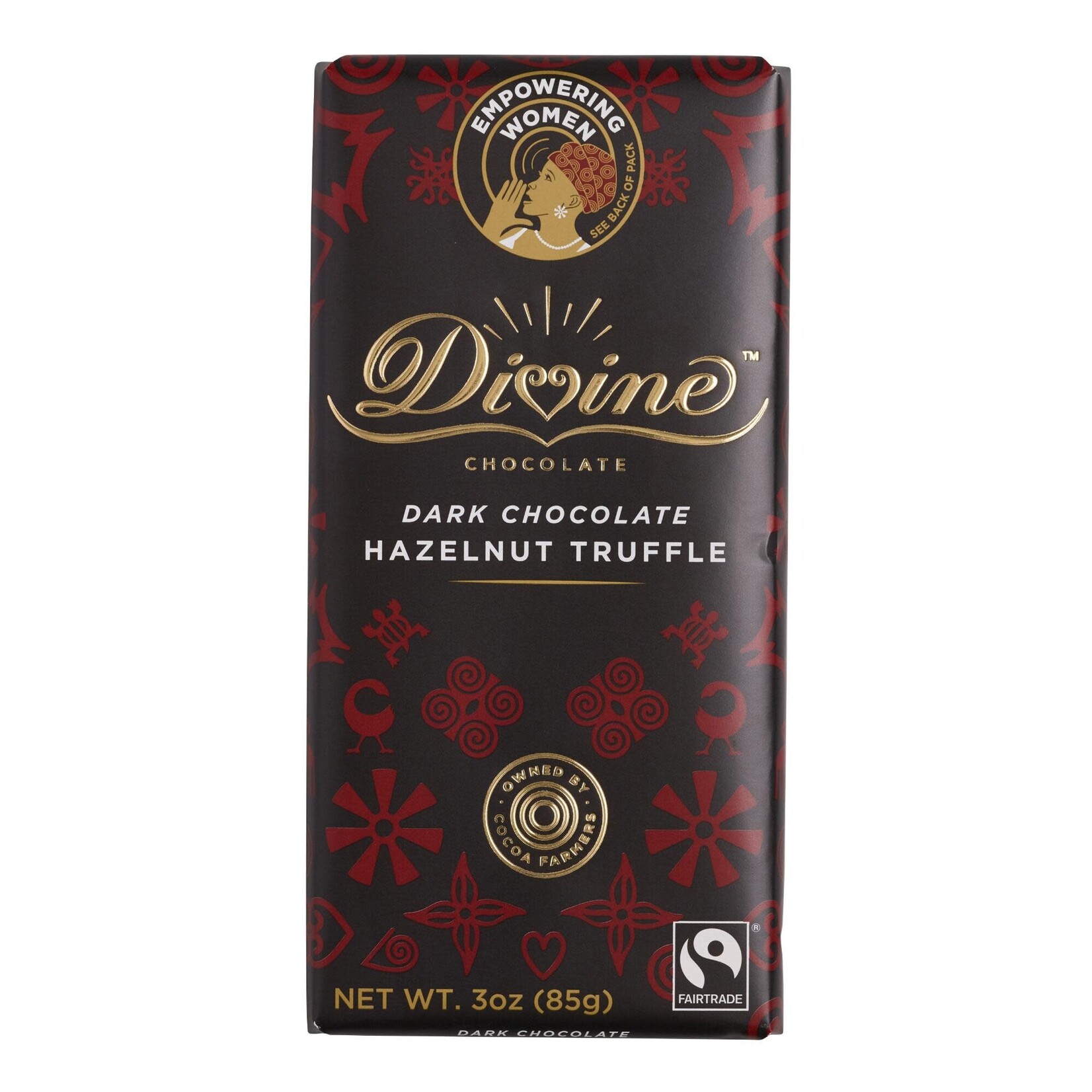 Ghana Chocolate Dark 41% Hazelnut Truffle 3oz