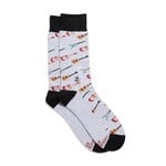 India Socks Support Music - Gray Guitars - S