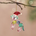Vietnam Ornament Dog W/Hat M/3 Quilled Ppr 3.5Lx4W Multi