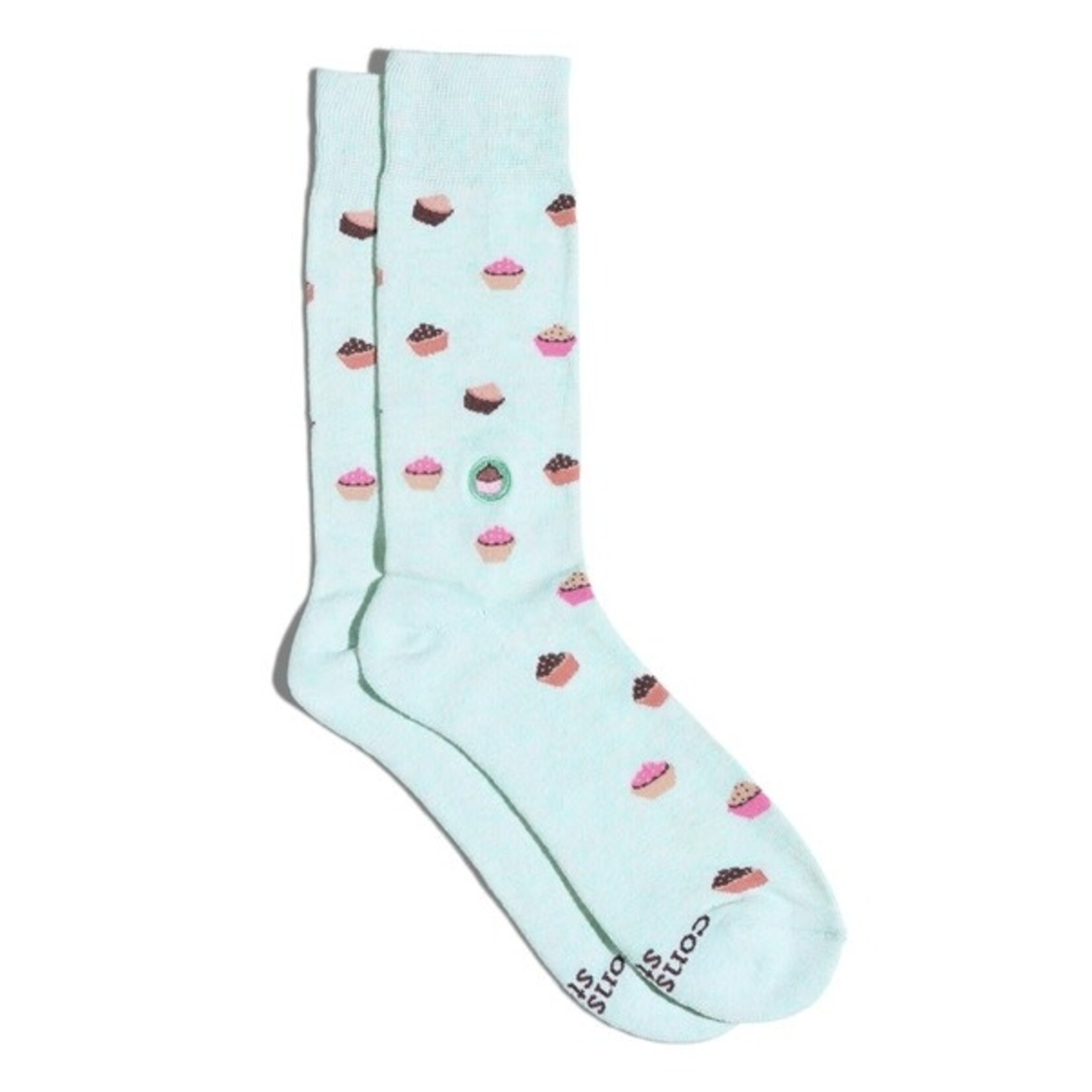 India Sock Provide Meals - Blue Cupcakes - S