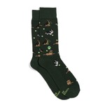 India Socks Save Dogs - Dark Green Tennis - S