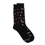 India Socks Save Dogs - Black Pattern - S