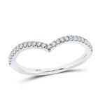 GND 10k White Gold 1/5 ctw Diamond Band