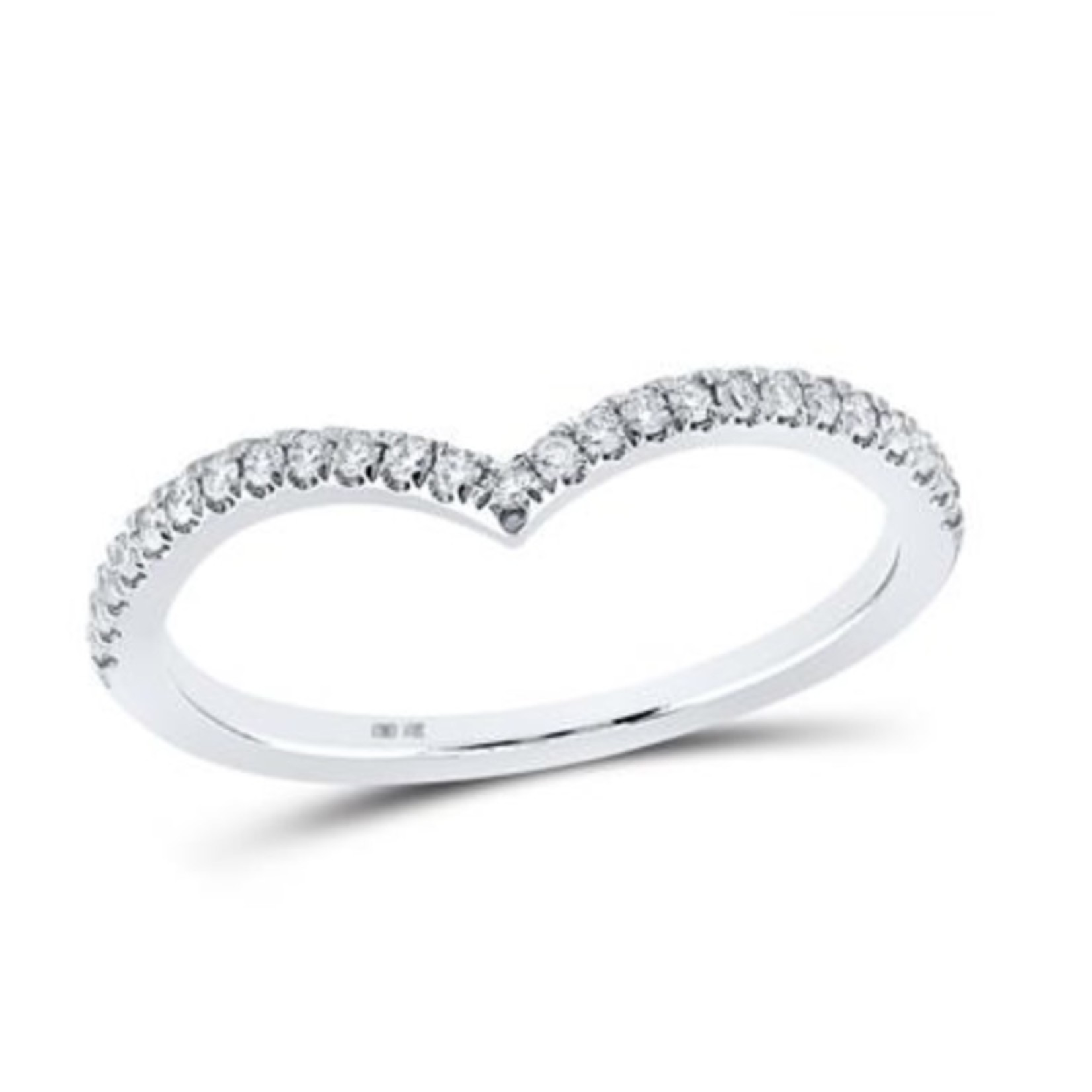 GND 10k White Gold 1/5 ctw Diamond Band