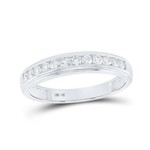 GND 10k White Gold 3/4 ctw Diamond Gents Ring