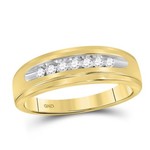 GND 10k Yellow Gold 1/6 ctw Diamond Gents Ring