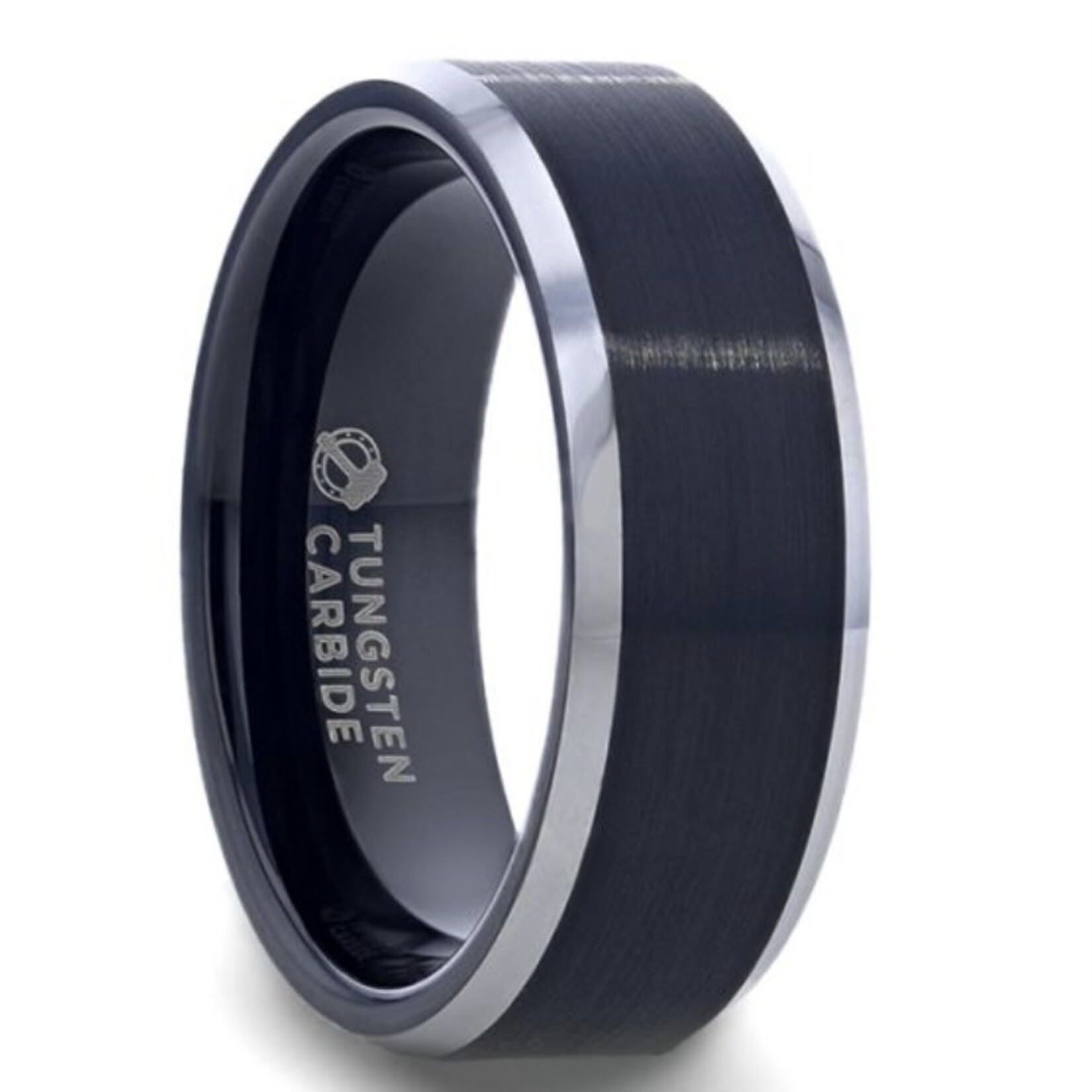 Thorsten Aston Brushed Black Tungsten Carbide Ring
