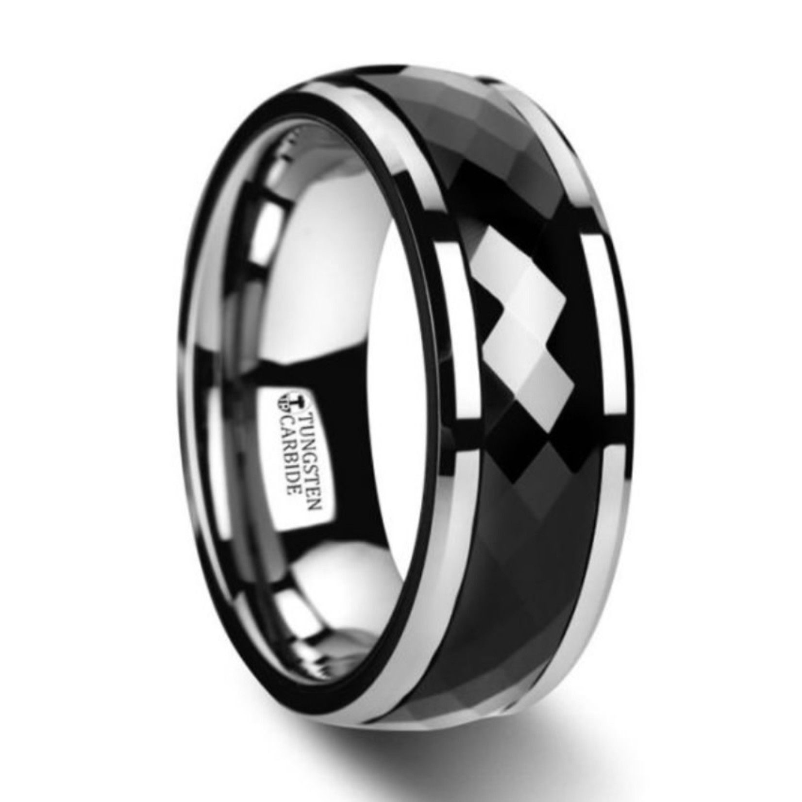 Thorsten Hickok Tungsten Carbide and Ceramic Ring