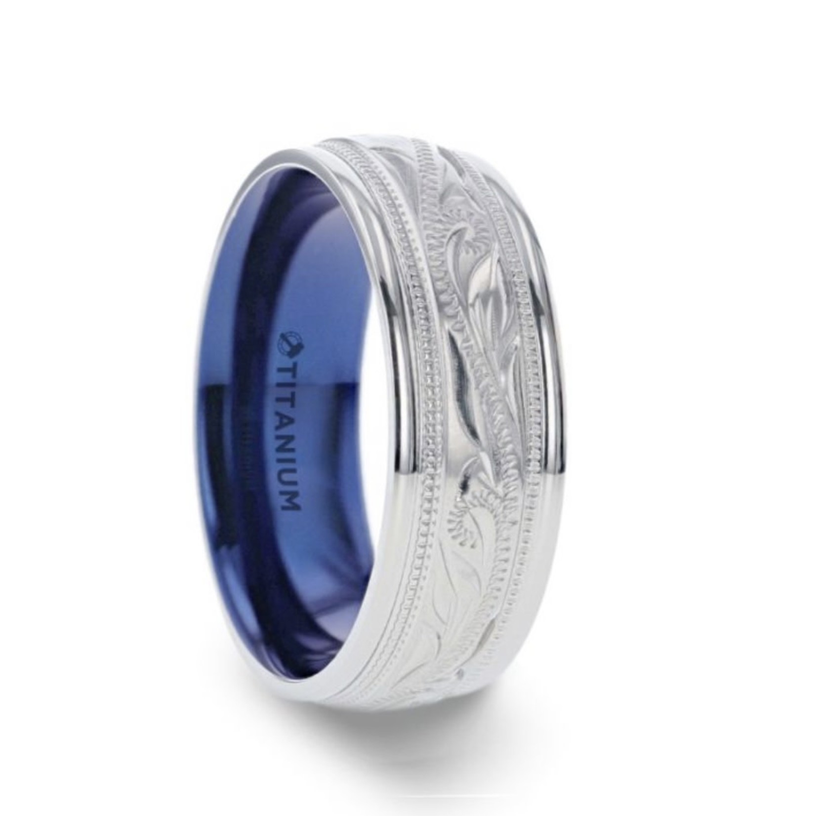 Thorsten Mariner Titanium Milgrain Ring