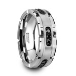 Thorsten Valor Tungsten Carbide with Black Diamonds Ring