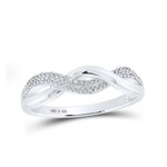 GND Sterling Silver 1/20CTW Diamond Ring