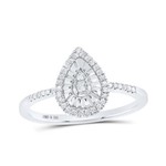 GND Sterling Silver 1/6 ctw Diamond Ring