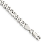 Sterling Silver 8” Domed Curb Bracelet