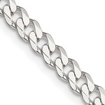 Sterling Silver 8” Domed Curb Bracelet