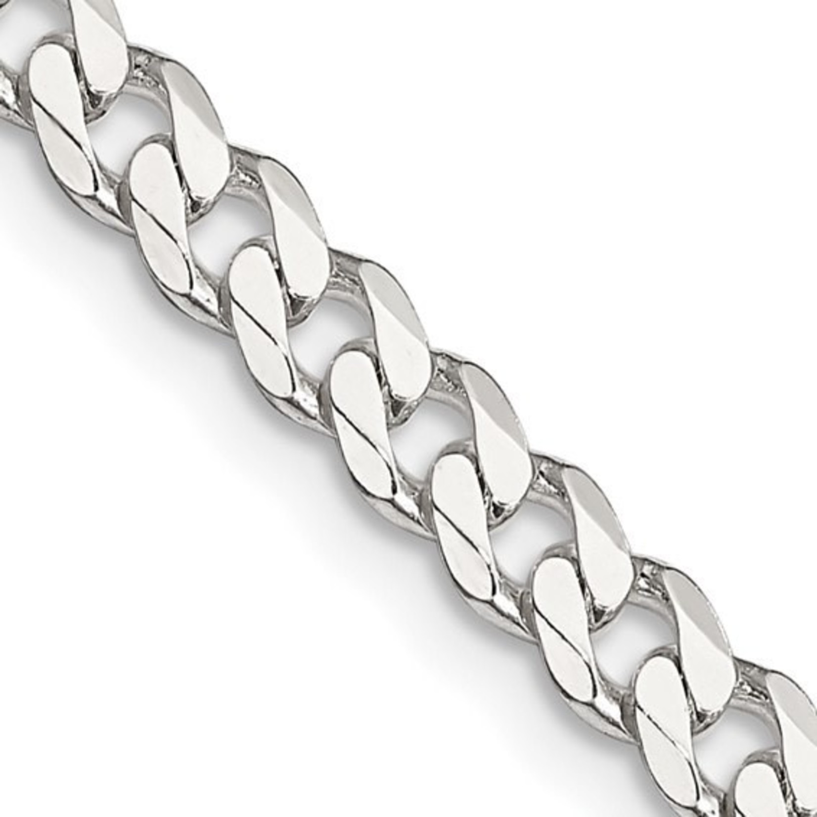 Sterling Silver 8” Domed Curb Bracelet