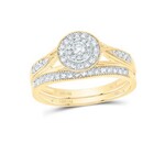GND 14k Yellow Gold 3/8 ctw Diamond Bridal Set