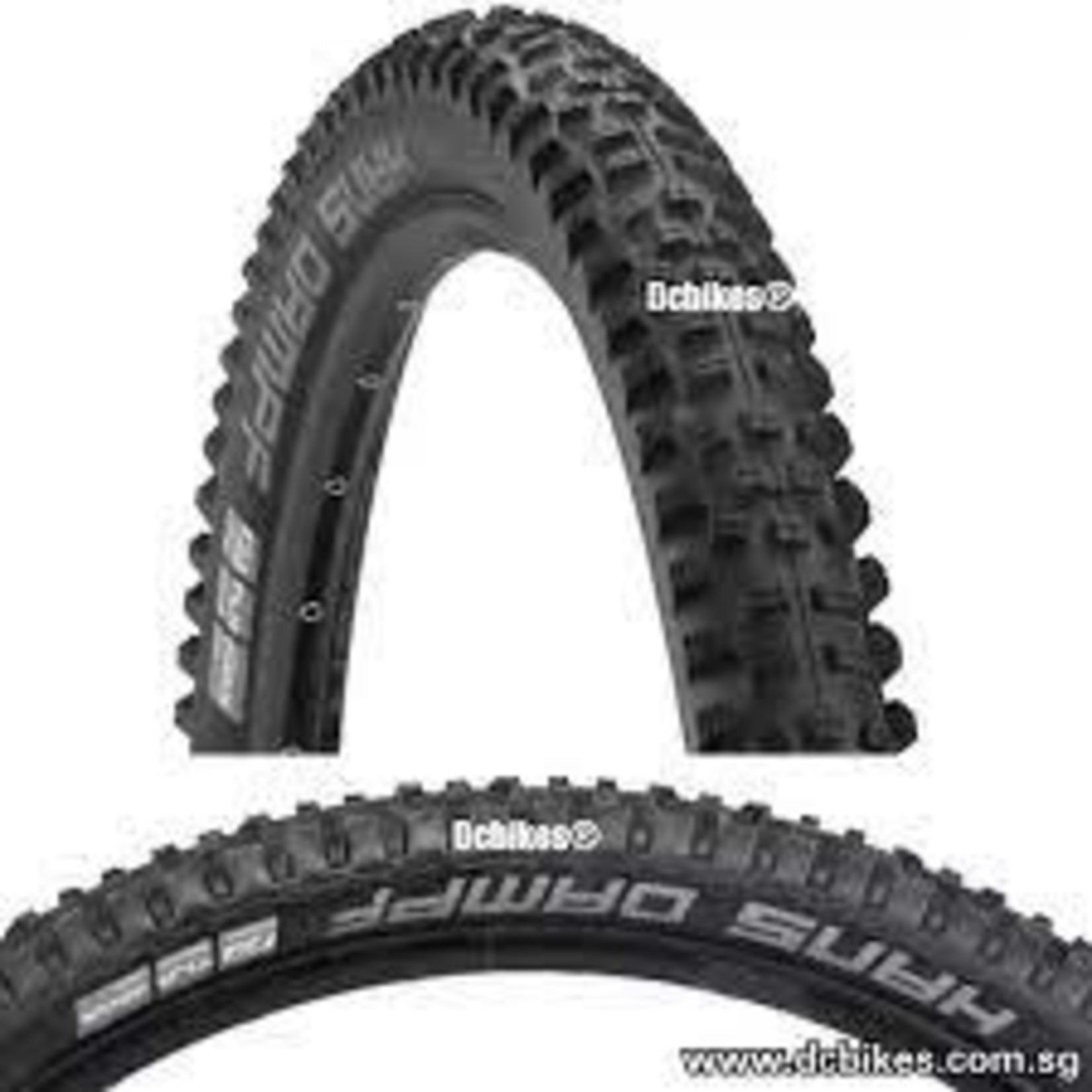 Schwalbe Schwalbe Hans Dampf Tire - 24 x 2.35 Tubeless Folding Black Performance Addix TwinSkin