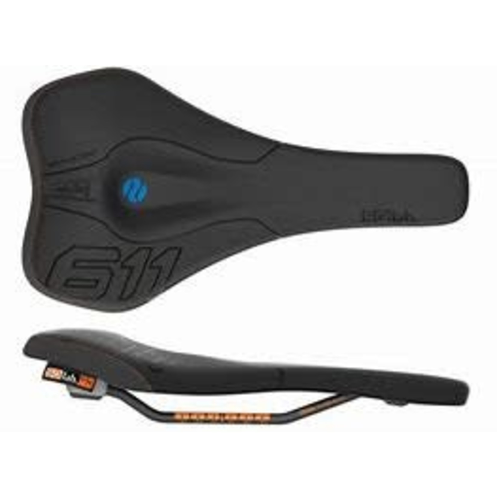 611 Ergowave CrMo Rail 150* Saddle, Blk