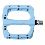 HT Components HT Components, PA03A, Nano P, Platform Pedals, Body: Nylon, Spindle: Cr-Mo, 9/16'', Blue, Pair