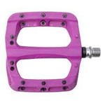 HT Components HT Components, PA03A, Nano P, Platform Pedals, Body: Nylon, Spindle: Cr-Mo, 9/16'', Purple, Pair