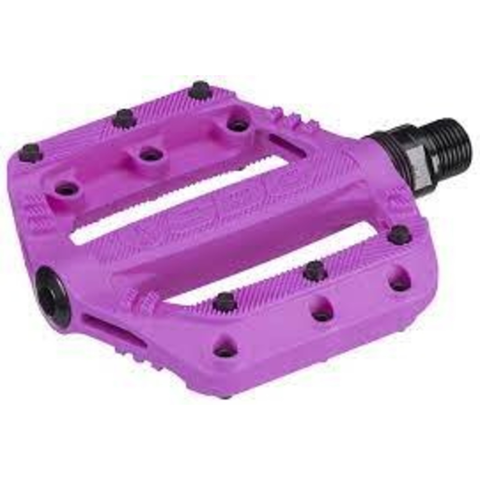 SDG Components SDG Components, Slater, Platform Pedals, Body: Nylon, Spindle: Cr-Mo, 9/16'', Purple, Pair
