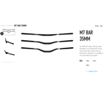 ENVE Enve Bar M7 800mm, 10mm rise, 35.0, 8/4 deg