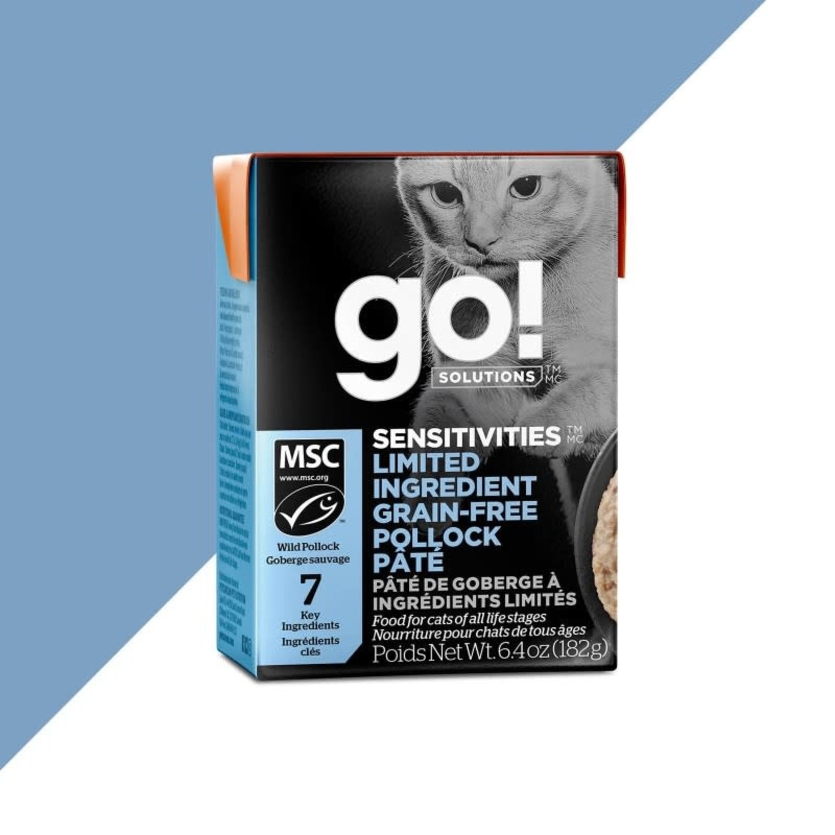 Petcurean Go Go Sensitivities Pate Goberge chat 6.4 oz