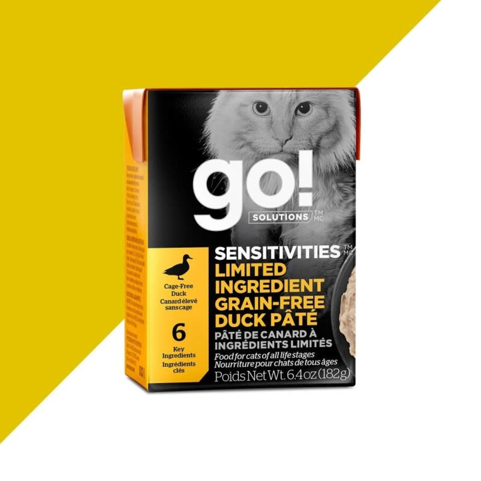 Petcurean Go Go Sensitivities Paté Canard chat 6.4 oz