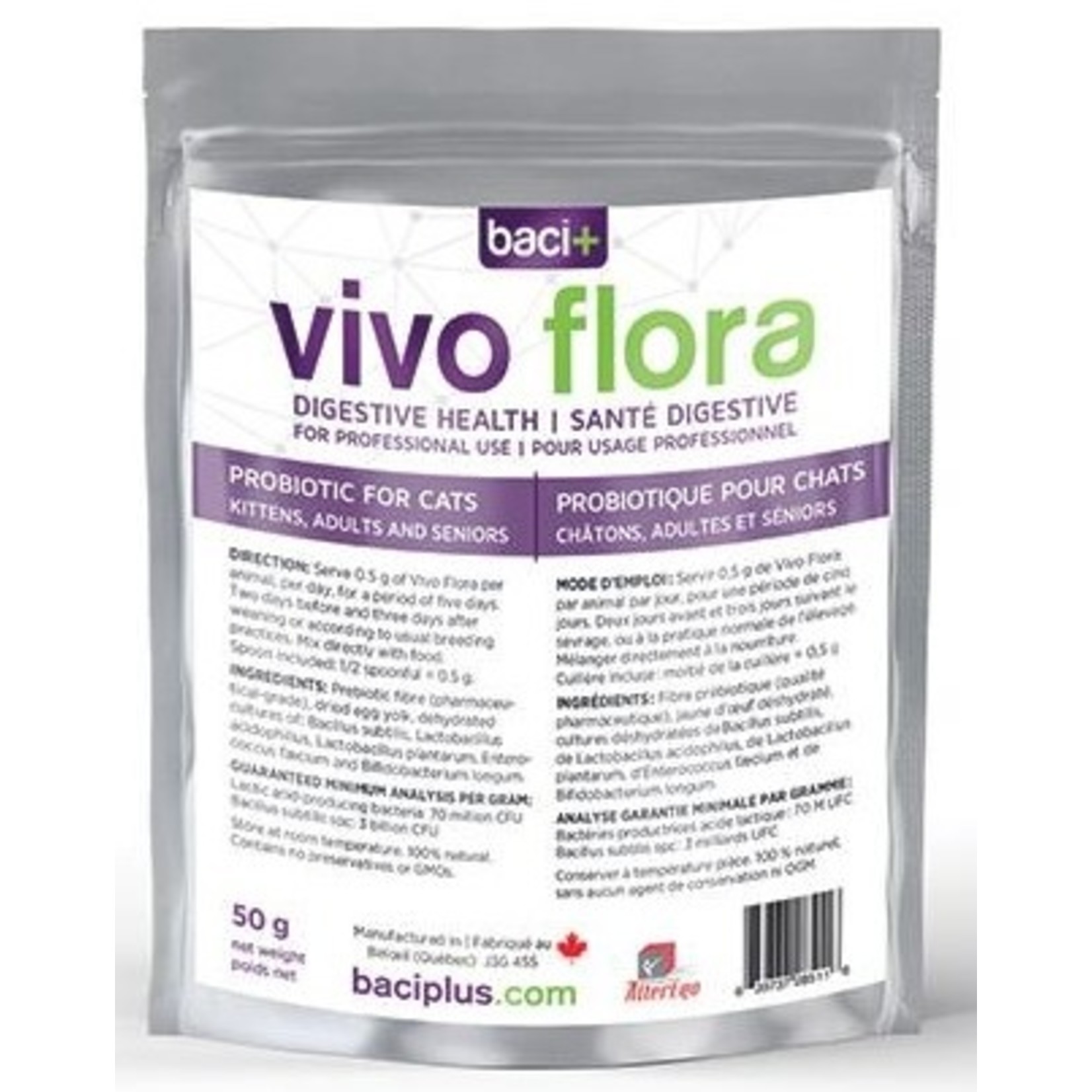 Baci+ Vivo flora pour chat 50 gr