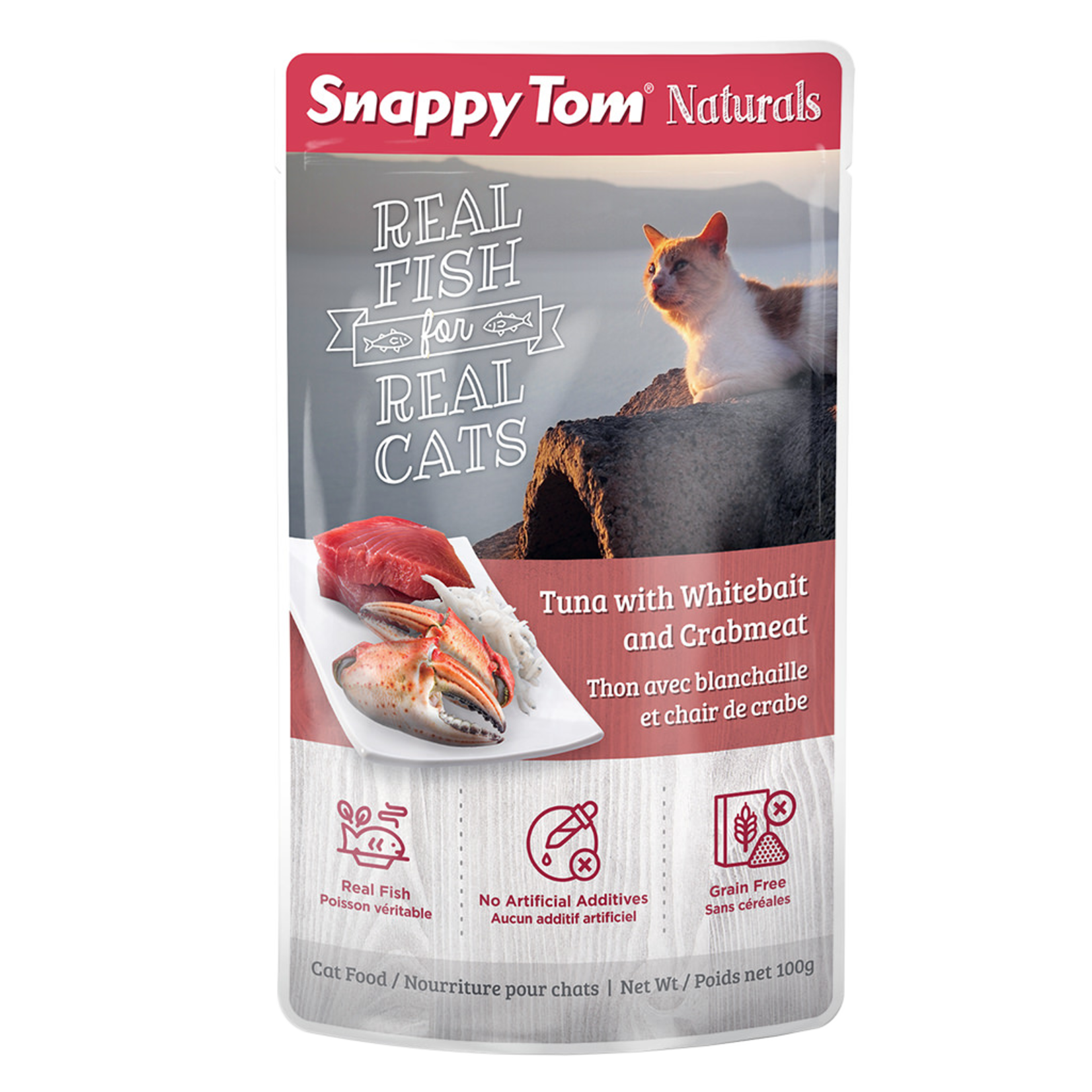 Snappy Tom Snappy Naturals Thon, Blanchaille & Crabe 100 gr