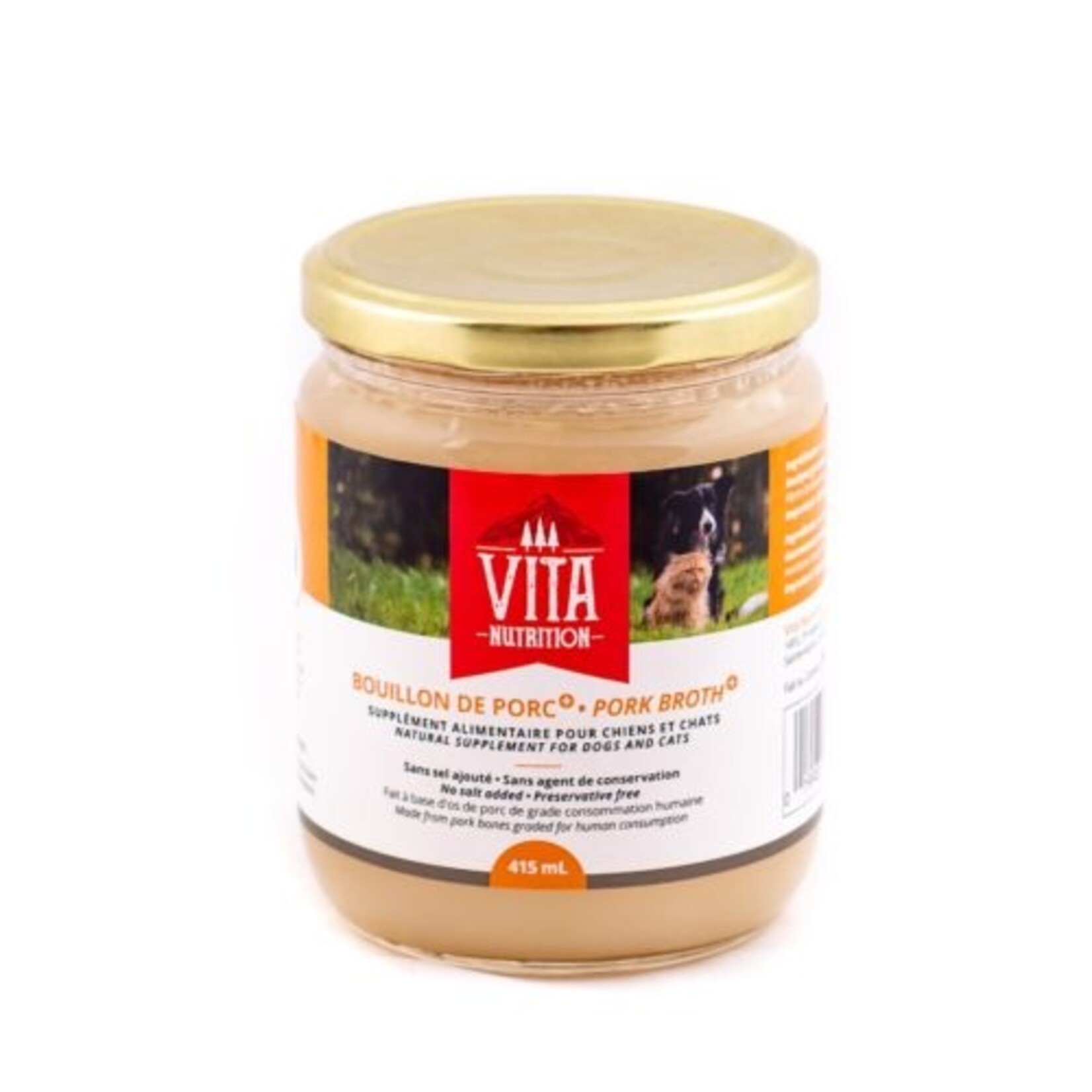 Vita nutrition Vita Nutrition Bouillon de Porc 415 ml