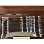 Western Rawhide coussin en laine avec système à deux panneaux 32 x 32 brun, sable, noir et blanc